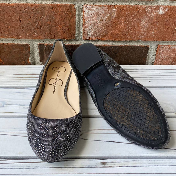 NWOT Jessica Simpson Beaded Slip-On Flat 5 - Picture 4 of 5